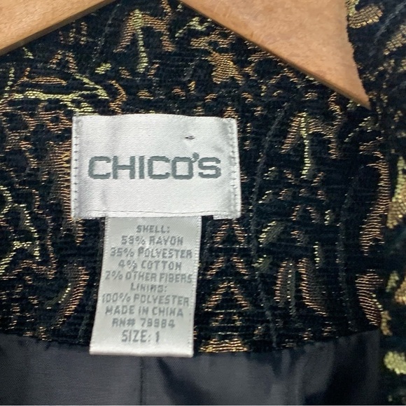 Chico’s Baroque Brocade Tapestry BlazerJacket - Picture 6 of 7